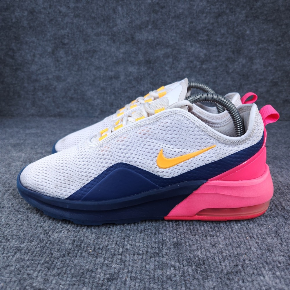 Nike Air Max Shoes Motion 2 Womens White Pink Navy Size 9 - Picture 4 of 12